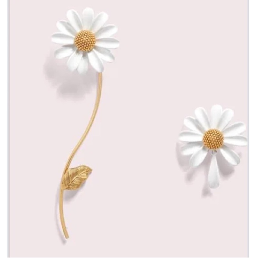 Kate Spade ♠️ Daisy Full Bloom Dangle Stem earrings ♠️ Sold Out on Site